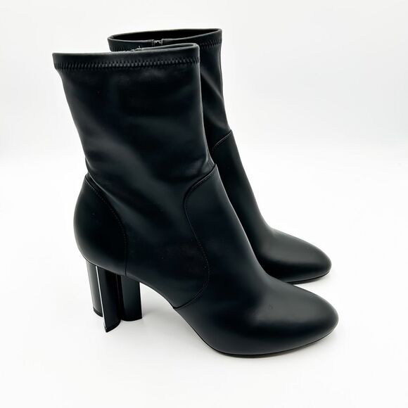 Louis Vuitton Monogram Fleur Black Leather Ankle Boot Size 40.5, 10.5 - Picture 1 of 14